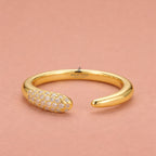 The Sculptural Quad-Layered Stack Lab Diamond 4 Layer Bridal Ring Set