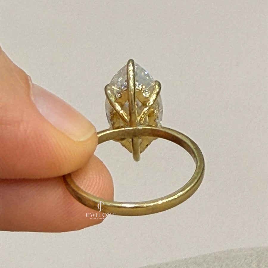 4CT Marquise Solitaire Engagement Ring |  Lab Grown Diamonds | IGI Certificate