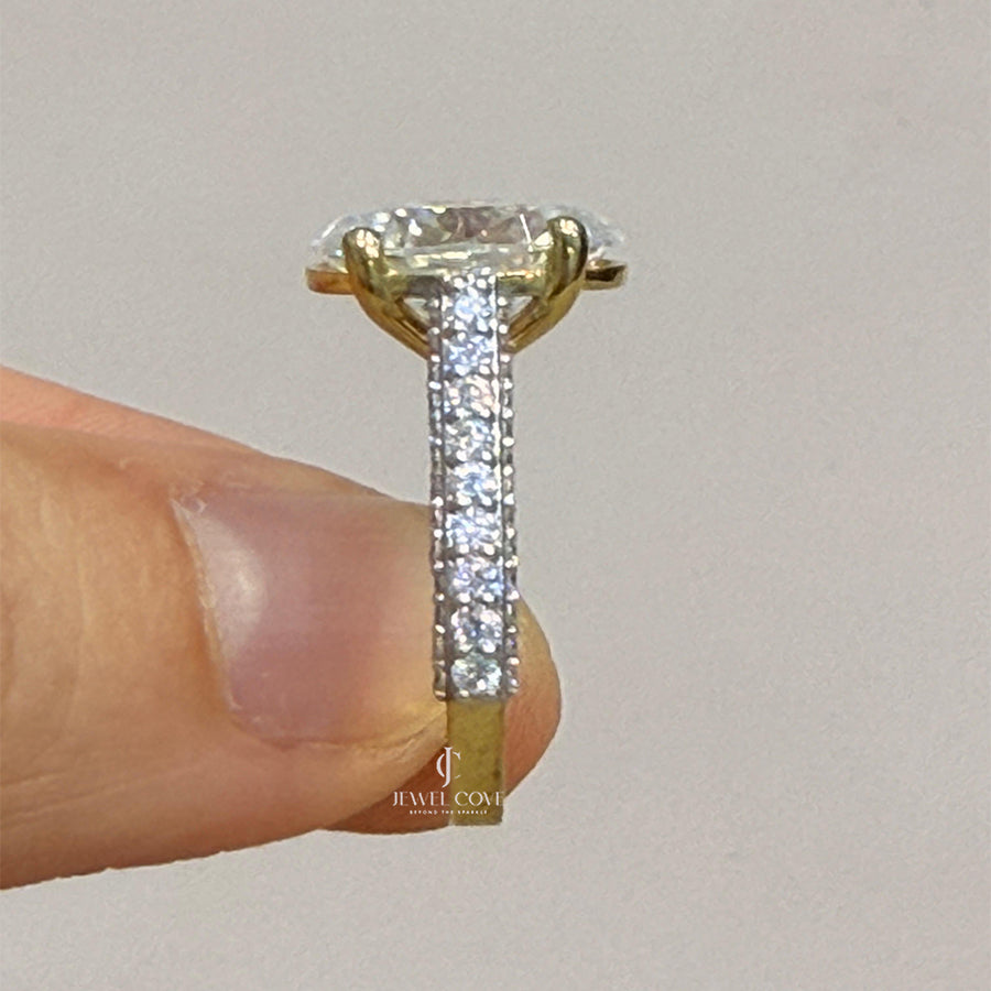 Oval Lab Grown Diamonds Wedding Ring | IGI Certified | Valentine Gift