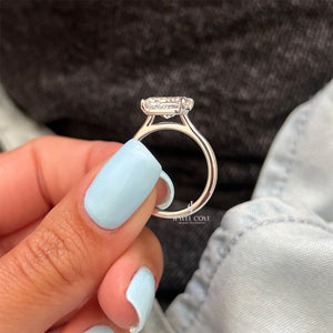 2CT Radiant Solitaire Lab grown diamond ring | East-West Setting | Lab Grown Diamonds | IGI Certified