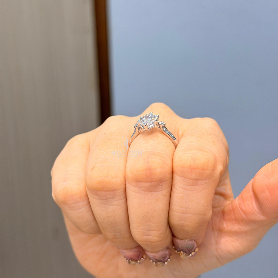 2CT Marquise Three Stone Diamond Ring | Lab Grown Diamonds | IGI Certified