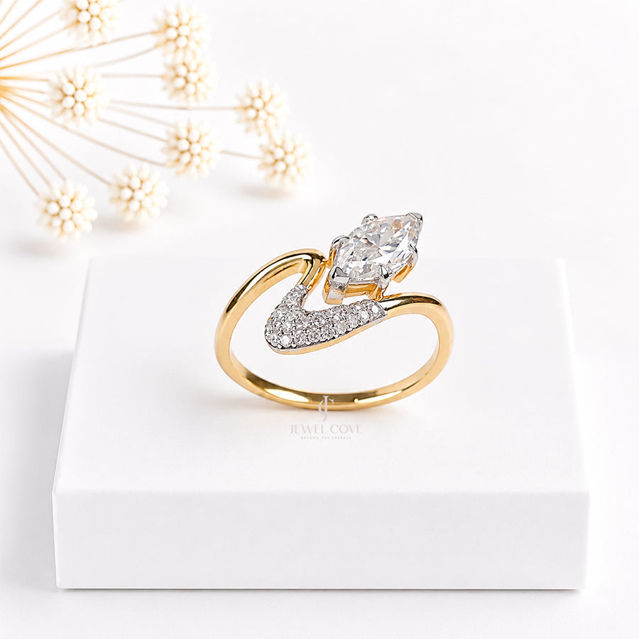 1CT Marquise Lab Diamond Ring For Women | Lab Grown Diamonds | IGI Certified