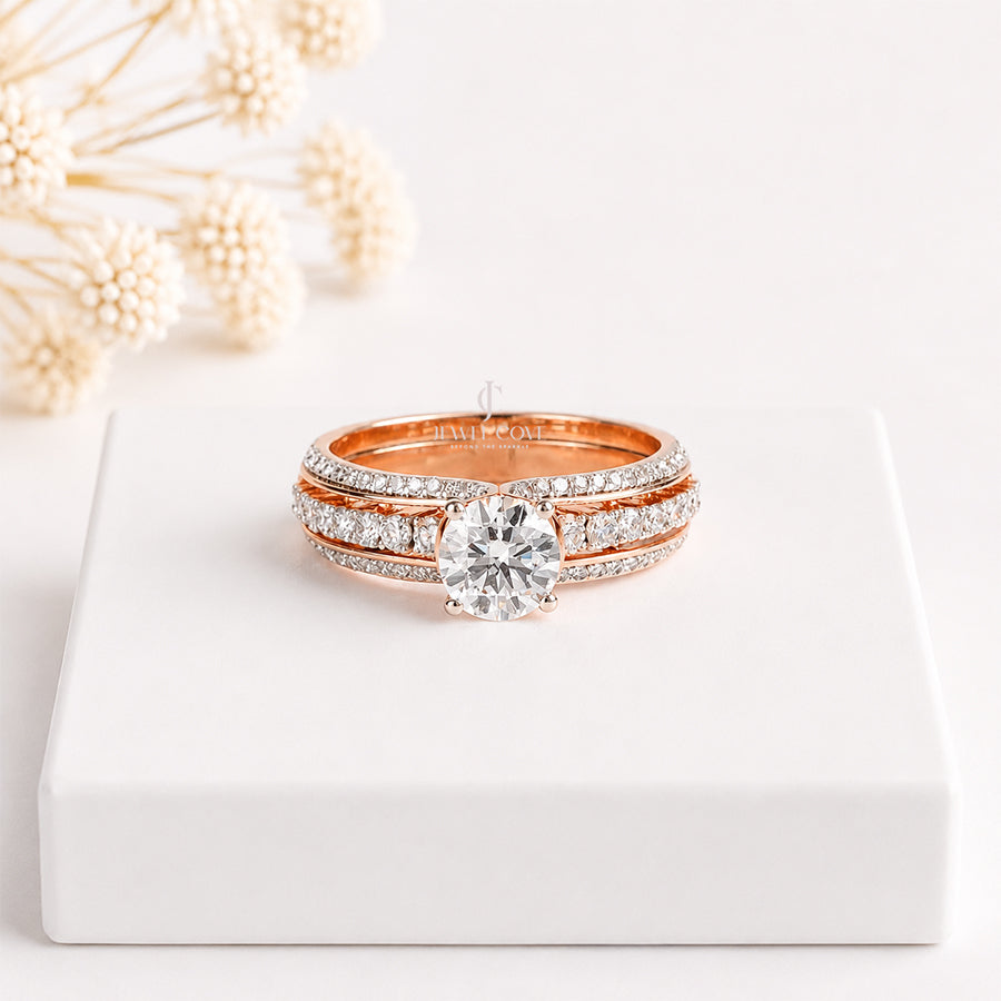 Round Lab Diamond Ring For Women | Valentine Gift | Lab Grown Diamonds | IGI Certified