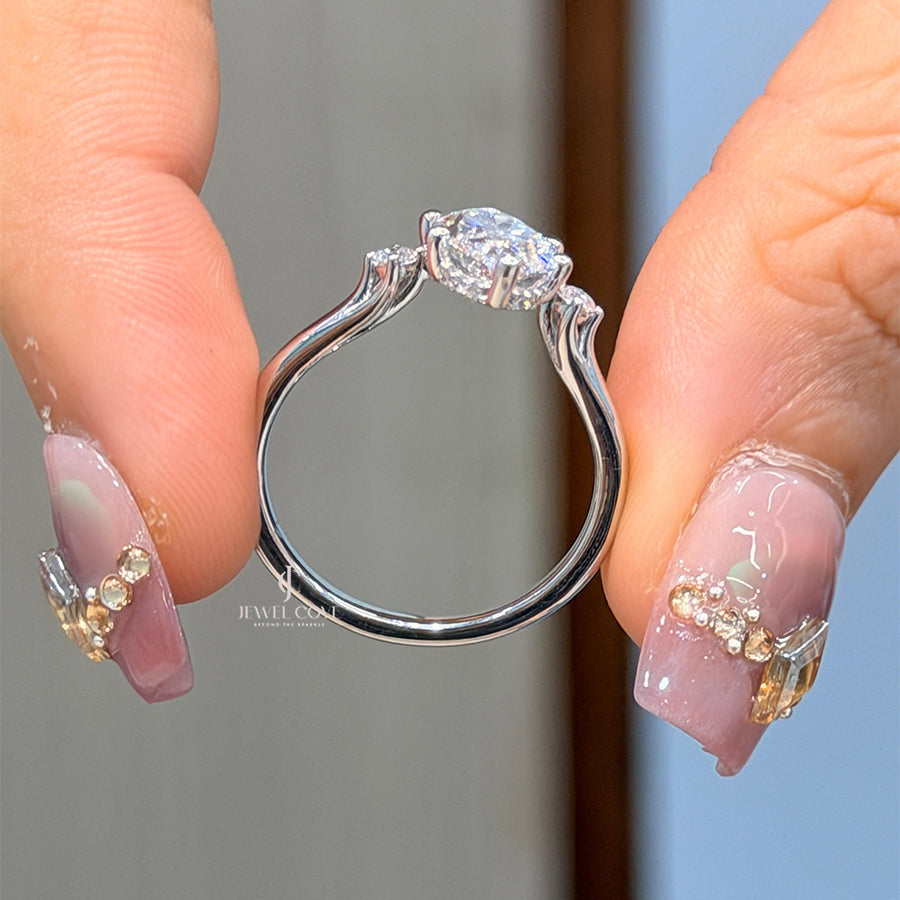 2CT Marquise Three Stone Diamond Ring | Lab Grown Diamonds | IGI Certified