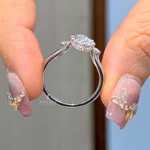 2CT Marquise Three Stone Diamond Ring | Lab Grown Diamonds | IGI Certified