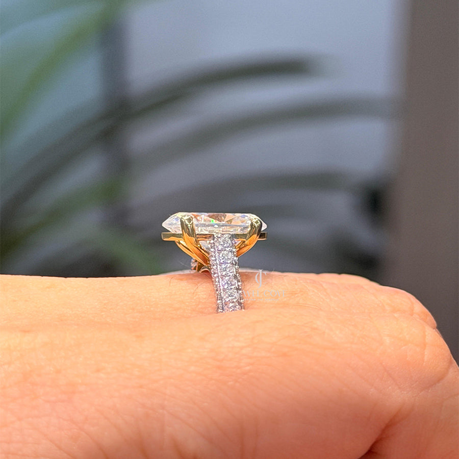 Oval Lab Grown Diamonds Wedding Ring | IGI Certified | Valentine Gift