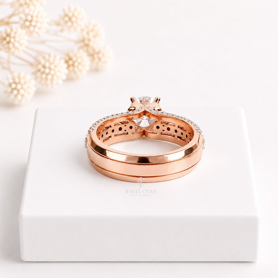 Round Lab Diamond Ring For Women | Valentine Gift | Lab Grown Diamonds | IGI Certified