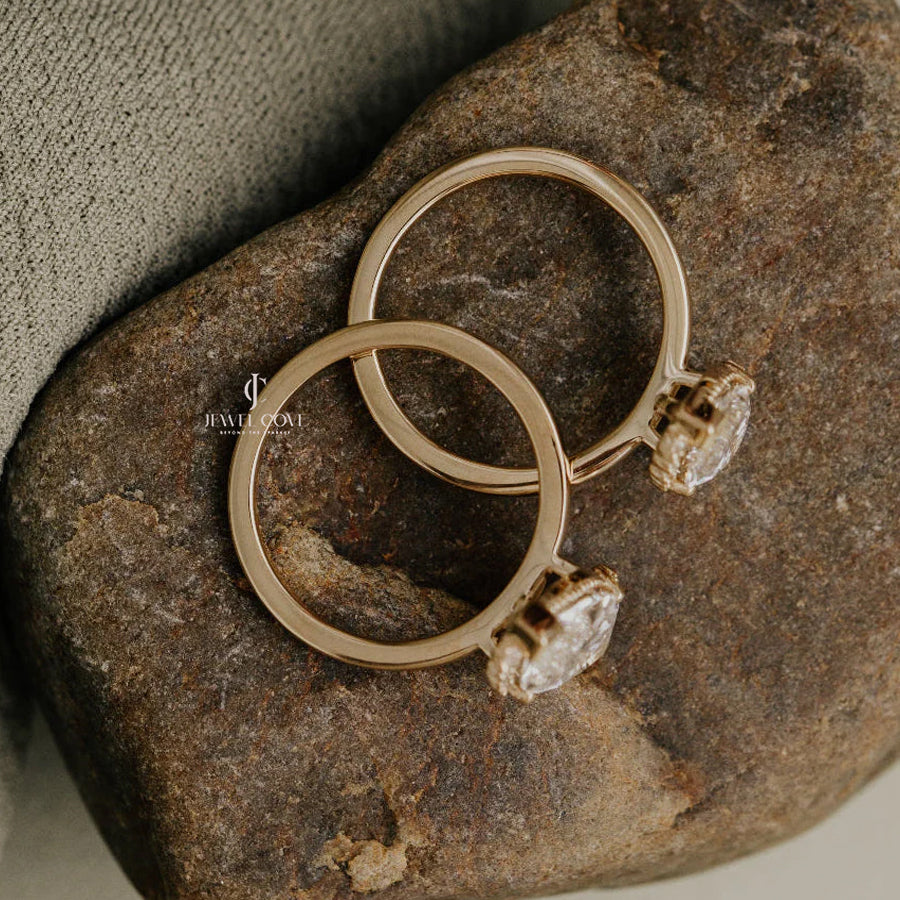 2CT Marquise Solitaire vintage Engagement Ring | IGI Certified | Lab Grown | E-F Color