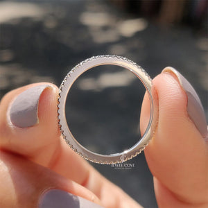 Twisted Eternity Band With Round Lab Grown Diamonds | IGI Certified
