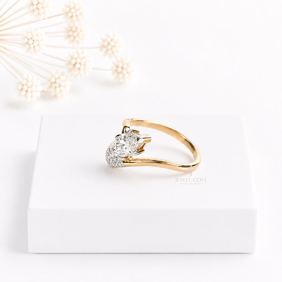 1CT Marquise Lab Diamond Ring For Women | Lab Grown Diamonds | IGI Certified