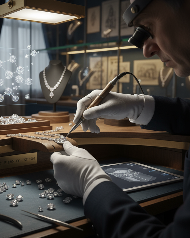 Our Legacy of Craftsmanship & Innovation for diamond jewelry brand